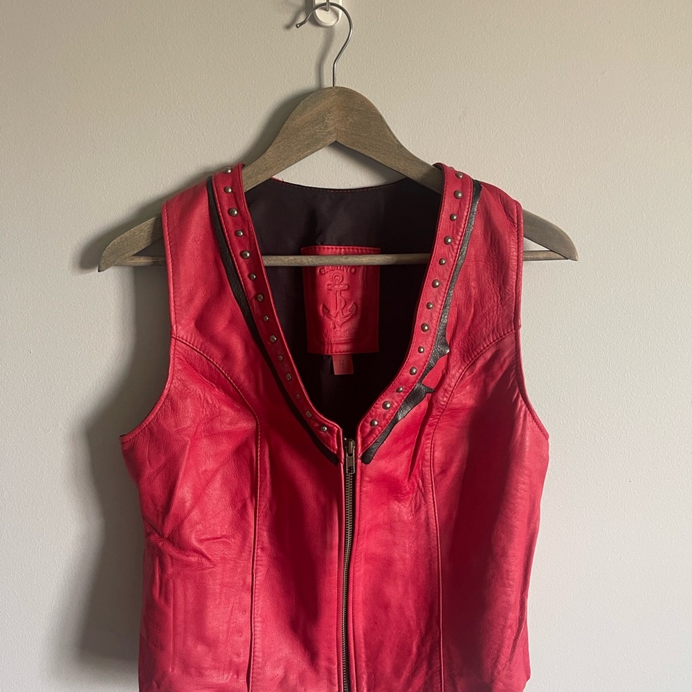 Vintage Gamino Genuine Leather Vest